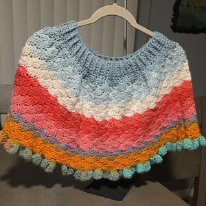 Handcrafted Multicolor Crochet Girls Skirt
